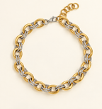 Chunky  Necklace Two Tone
